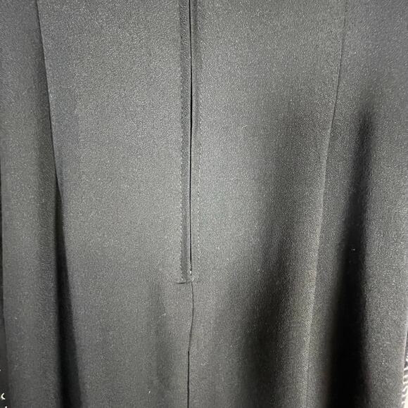 J.B.S Ltd Vintage Embroidered Midi Dress SIZE 10 Boho Zip up Fully Lined Black - Picture 10 of 11